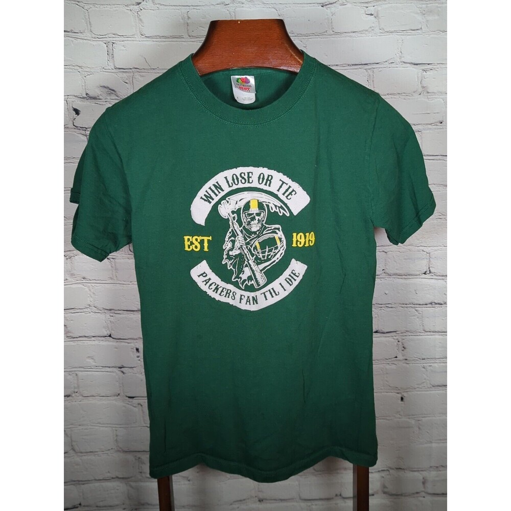 Vintage Packers Fan Til I Die Green Bay Packers Shirt Small 90s